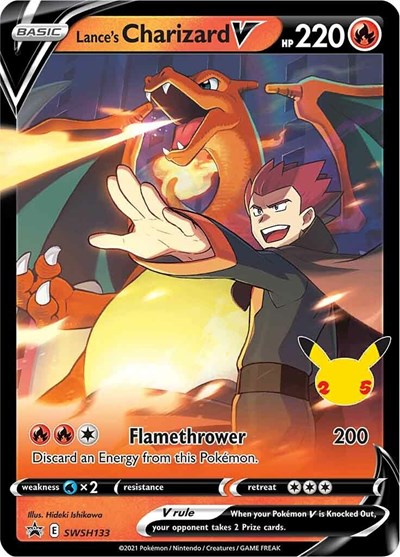 Lance's Charizard V - SWSH133 (SWSH: Sword & Shield Promo Cards) Near Mint Holofoil