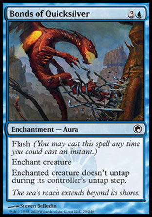 Bonds of Quicksilver (Scars of Mirrodin) Medium Play Foil
