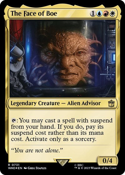 The Face of Boe (Surge Foil) (Universes Beyond: Doctor Who) Near Mint Foil
