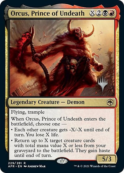 Orcus, Prince of Undeath (Promo Pack: Adventures in the Forgotten Realms) Near Mint Foil