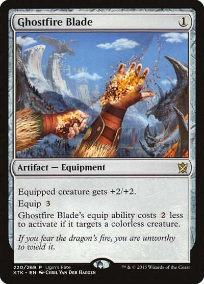 Ghostfire Blade (Promos: Ugin's Fate) Heavy Play