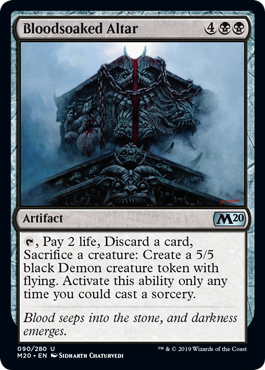 Bloodsoaked Altar (Magic 2020 Core Set) Light Play