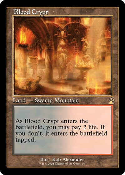 Blood Crypt (Retro Frame) (Ravnica Remastered) Light Play Foil