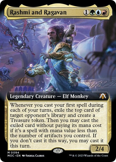 Rashmi and Ragavan (Extended Art) (Commander: March of the Machine) Near Mint