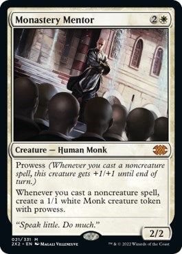 Monastery Mentor (Double Masters 2022) Light Play
