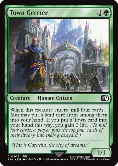 Town Greeter (Universes Beyond: FINAL FANTASY) Light Play Foil