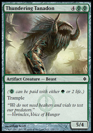 Thundering Tanadon (New Phyrexia) Medium Play