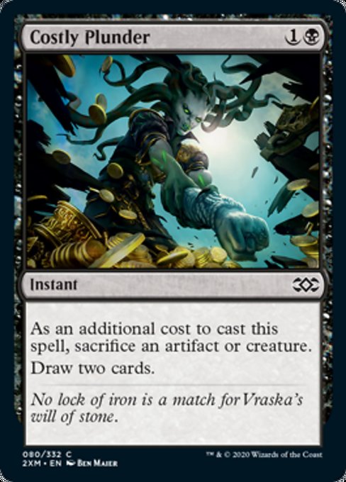 Costly Plunder (Double Masters) Light Play Foil
