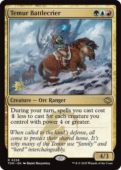 Temur Battlecrier (Promos: Prerelease Cards) Near Mint Foil