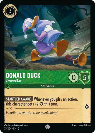 Donald Duck - Sleepwalker (Rise of the Floodborn) Near Mint Cold Foil