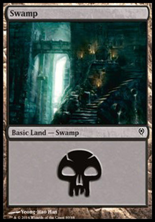Swamp (80) (Duel Decks: Jace vs Vraska) Light Play