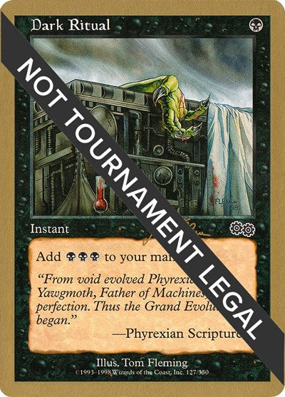 Dark Ritual - 1999 Jakub Slemr (USG) (World Championship Decks) Medium Play