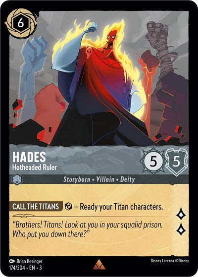 Hades - Hotheaded Ruler (Into the Inklands) Near Mint