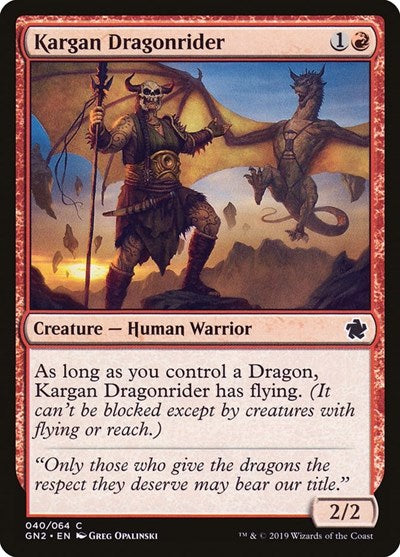 Kargan Dragonrider|1|0|0.00