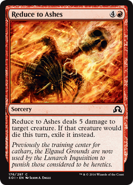 Reduce to Ashes (Shadows Over Innistrad) Medium Play Foil