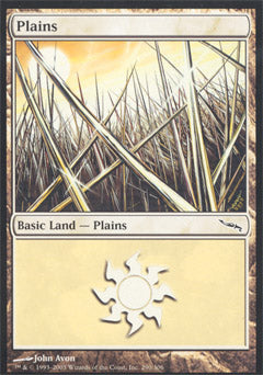 Plains (290) (Mirrodin) Light Play Foil