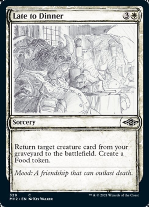 Late to Dinner (Showcase) (Modern Horizons 2) Light Play Foil