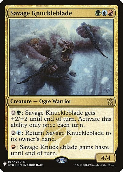 Savage Knuckleblade (Mystery Booster) Light Play