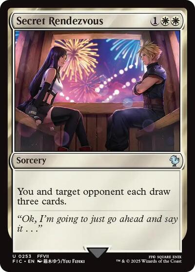 Secret Rendezvous (0253) (Surge Foil) (Commander: FINAL FANTASY) Light Play Foil