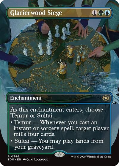 Glacierwood Siege (Borderless) (Tarkir: Dragonstorm) Near Mint Foil