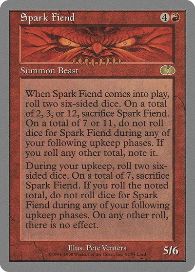 Spark Fiend (Unglued) Medium Play