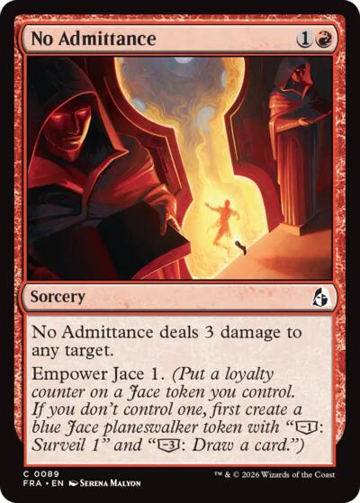 No Admittance (Reality Fracture) Near Mint Foil