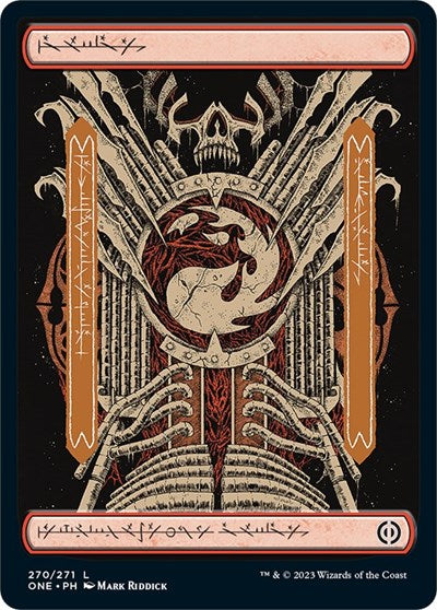 Mountain (270) - Full Art (Phyrexia: All Will Be One) Near Mint