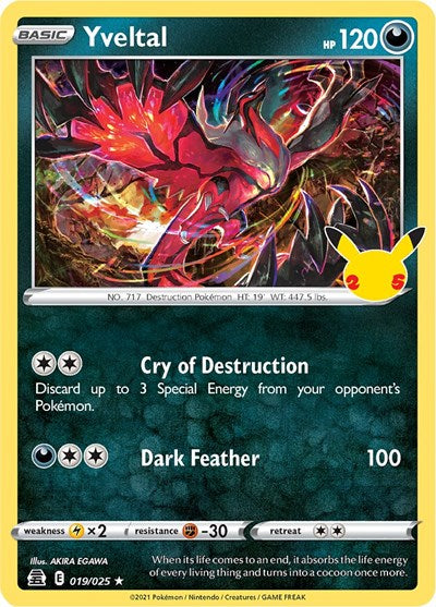 Yveltal (Celebrations) Light Play Holofoil