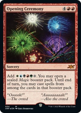Opening Ceremony (Galaxy Foil) (Unfinity) Near Mint Foil