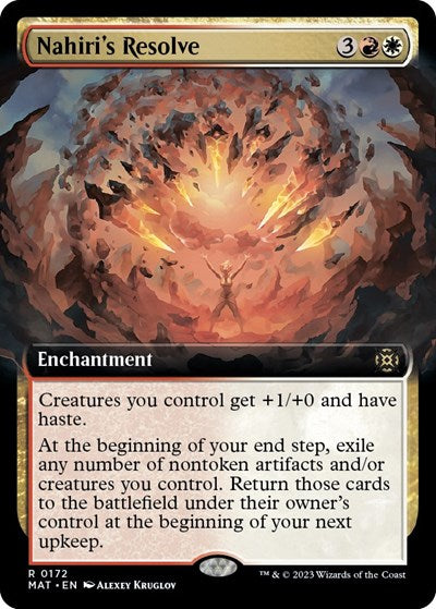 Nahiri's Resolve (Extended Art) (March of the Machine: The Aftermath) Near Mint Foil
