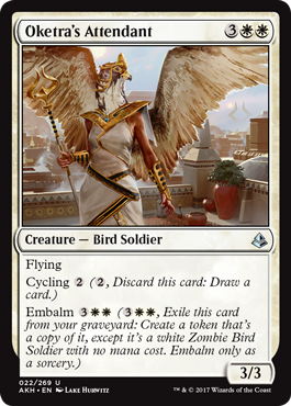 Oketra's Attendant (Amonkhet) Medium Play Foil