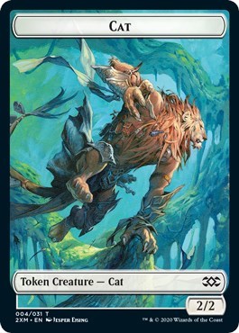 Cat Token (Double Masters) Light Play