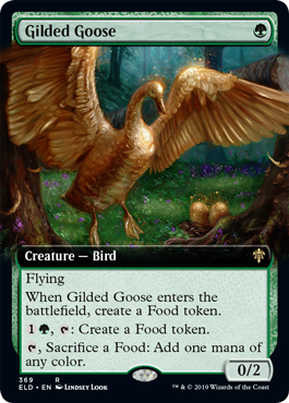 Gilded Goose (Extended Art) (Throne of Eldraine) Near Mint