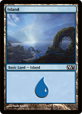 Island (235) (Magic 2013 Core Set) Medium Play