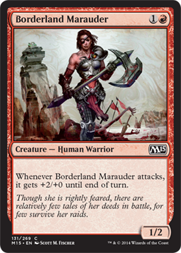 Borderland Marauder (Magic 2015 Core Set) Light Play Foil
