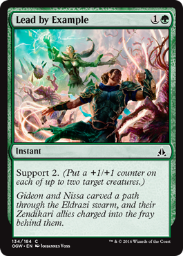 Lead by Example (Oath of the Gatewatch) Medium Play Foil