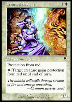 Crimson Acolyte (Invasion) Damaged / Poor