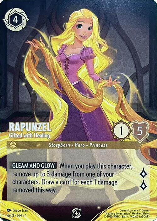 Rapunzel - Gifted with Healing (Disney Lorcana Promo Cards) Near Mint Foil