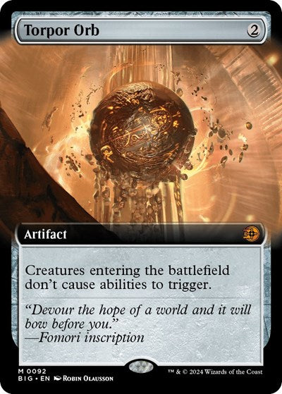 Torpor Orb (Extended Art) (Outlaws of Thunder Junction: The Big Score) Near Mint