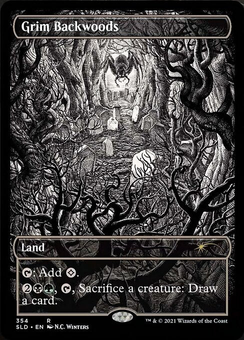 Grim Backwoods (Secret Lair) Damaged / Poor