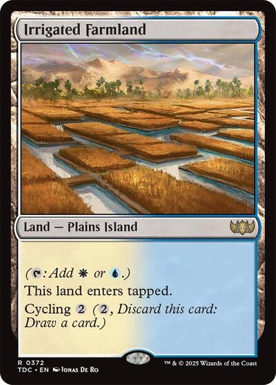 Irrigated Farmland (Commander: Tarkir: Dragonstorm) Light Play