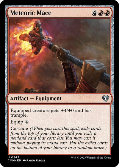 Meteoric Mace (Commander Masters) Near Mint Foil