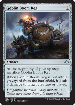 Goblin Boom Keg (Fate Reforged) Light Play