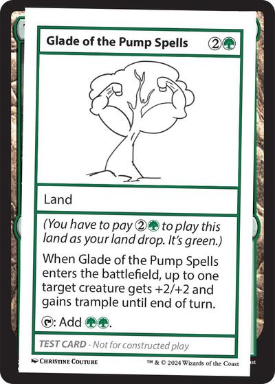 Glade of the Pump Spells (Mystery Booster 2 Playtest Cards) Near Mint