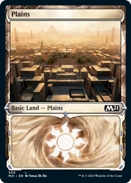 Plains (309) (Showcase) (Magic 2021 Core Set) Near Mint Foil