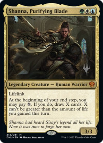 Shanna, Purifying Blade (Promo Pack: Dominaria United) Near Mint Foil