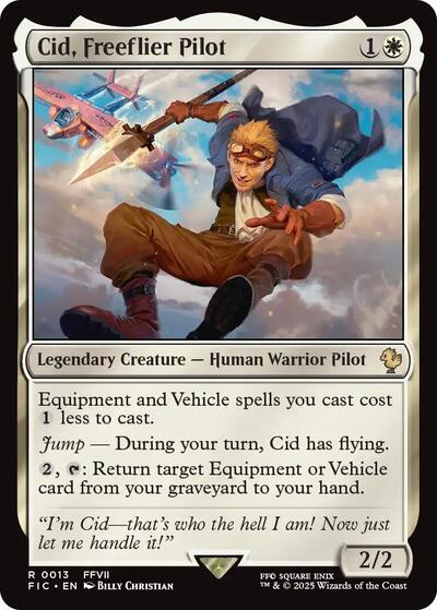 Cid, Freeflier Pilot (Surge Foil) (Commander: FINAL FANTASY) Near Mint Foil