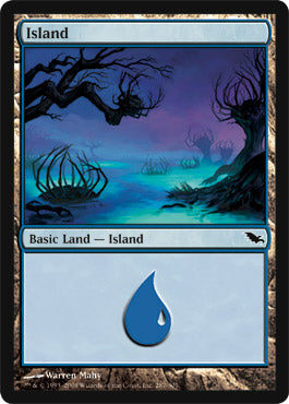 Island (287) (Shadowmoor) Near Mint Foil