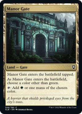 Manor Gate (Commander Legends: Battle for Baldur's Gate) Near Mint Foil