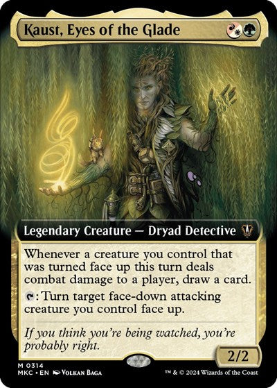 Kaust, Eyes of the Glade (Extended Art) (Commander: Murders at Karlov Manor) Near Mint